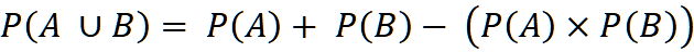 Probability theory formula